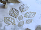Filigree 7pcs Set Carved Filigree Leaves Metal Embellish Vialysa